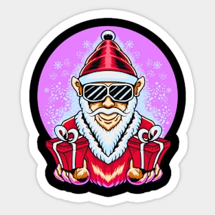 santa gift boxes Sticker